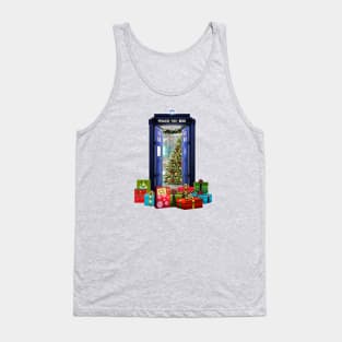 Tardis at Christmas Tank Top